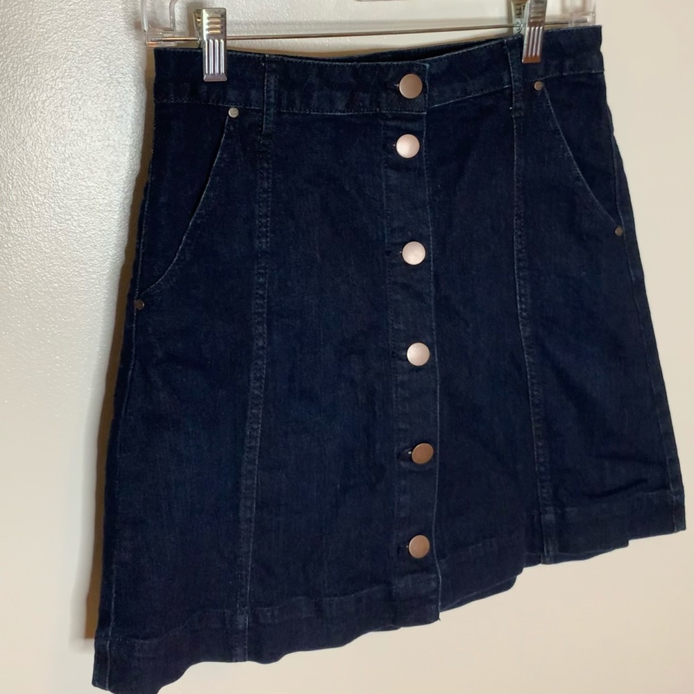 Lauren Conrad Jean button up skirt